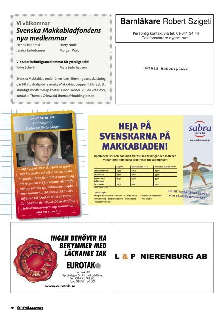SM 2_05.indd - Svenska Makkabiförbundet