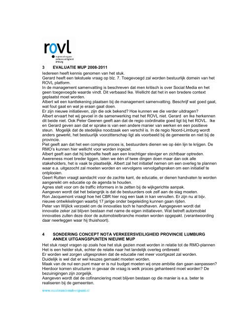verslag platform 28 september 2011 - Rovl