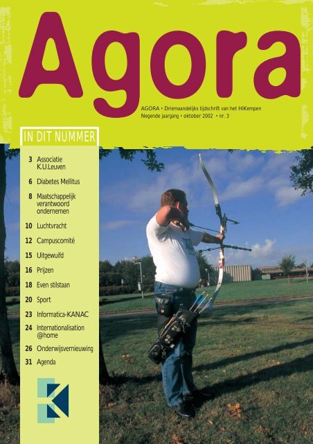 Agora okt 2002(ilse) - Katholieke Hogeschool Kempen