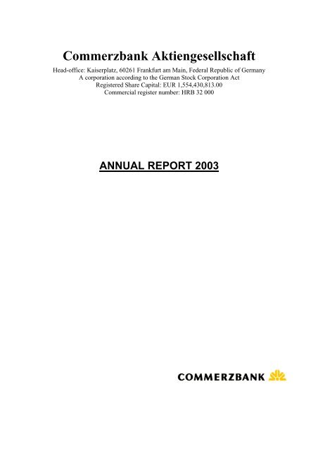 Commerzbank Aktiengesellschaft - CMVM