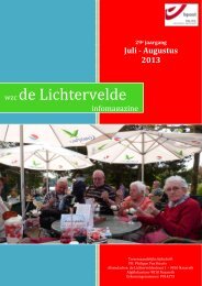 Editie juli - augustus 2013 - WZC de Lichtervelde