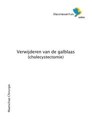 Galblaas, verwijdering van de - Diaconessenhuis Leiden