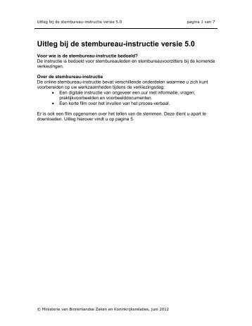 Uitleg bij de stembureau-instructie versie 5.0 - Gemeente Rijssen ...