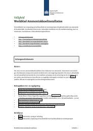 Veiligheid Werkblad Ammoniakkoelinstallaties