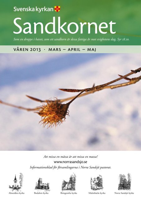 våren 2013 · mars – april – maj - Norra Sandsjö Kyrkliga Samfällighet