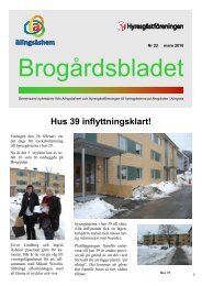 Brogårdsbladet nr 22 2010 - Alingsåshem