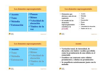 Los elementos suprasegmentales - Grupo de Fonética - Universitat ...