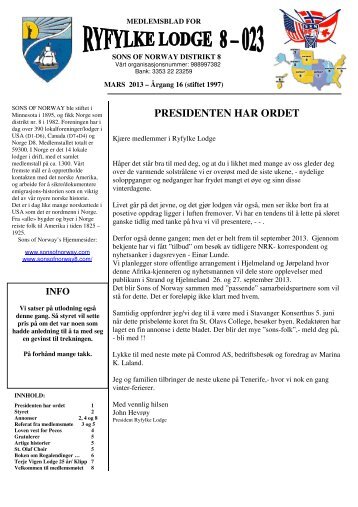 Medlemsblad Mars 2013 (pdf) - Strand Historie- og Ættesogelag