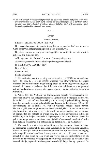 AC 10 2010 (PDF, 1.35 MB) - Federale Overheidsdienst Justitie ...