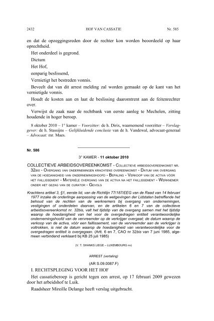 AC 10 2010 (PDF, 1.35 MB) - Federale Overheidsdienst Justitie ...