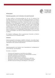 Rahmenpapier - Personalrat - Technische Universität Darmstadt