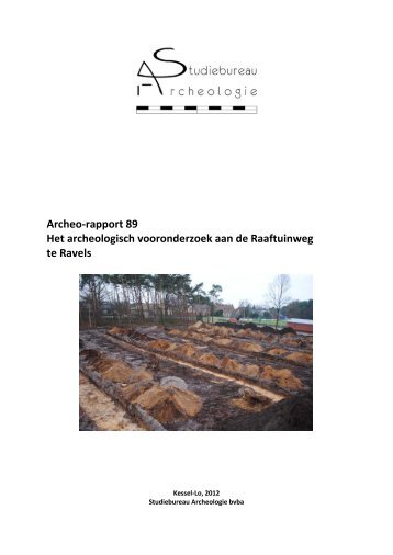 Archeo-rapport 089 - Studiebureau Archeologie