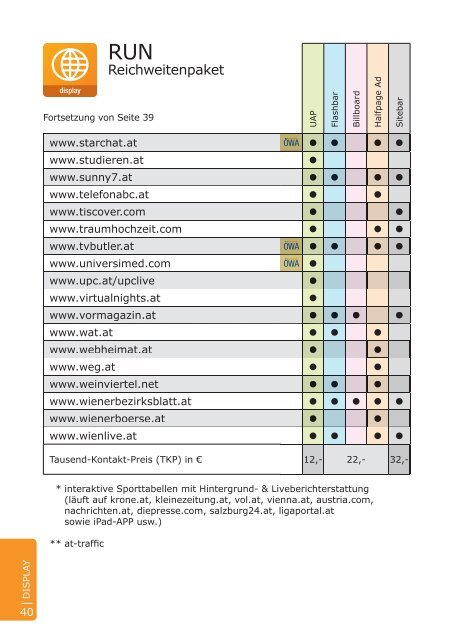 Preisliste