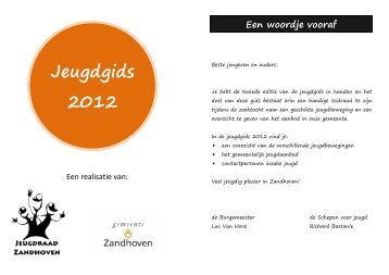 Jeugdgids 2012 - Gemeente Zandhoven