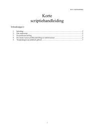 Korte scriptiehandleiding