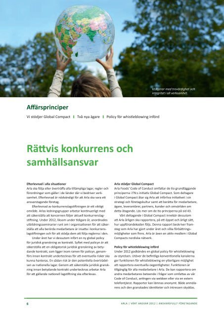 CSR-rapport - Arla.com