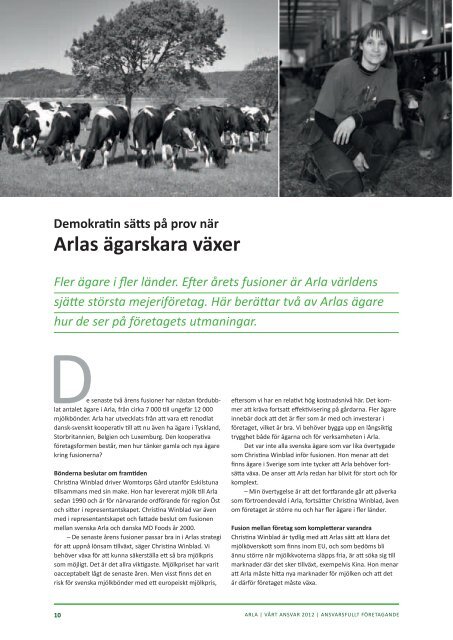 CSR-rapport - Arla.com