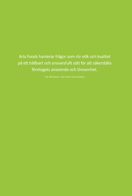 CSR-rapport - Arla.com