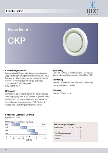 Brandventil - Rec Indovent