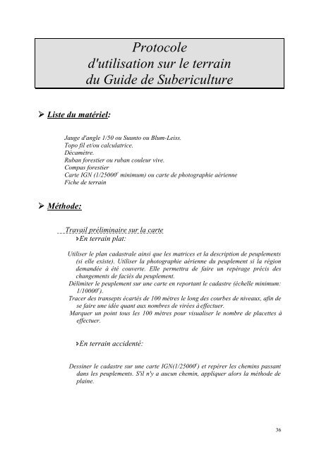 guide de subericulture des pyrenees-orientales - Institut ...