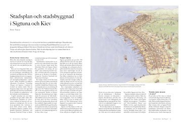 Stadsplan och stadsbyggnad i Sigtuna och Kiev - Archaeology in ...