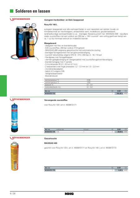 SOLDEREN EN LASSEN - Ratering