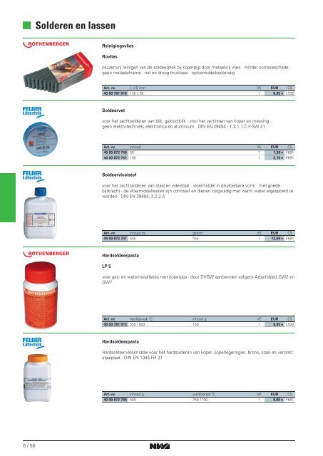 SOLDEREN EN LASSEN - Ratering