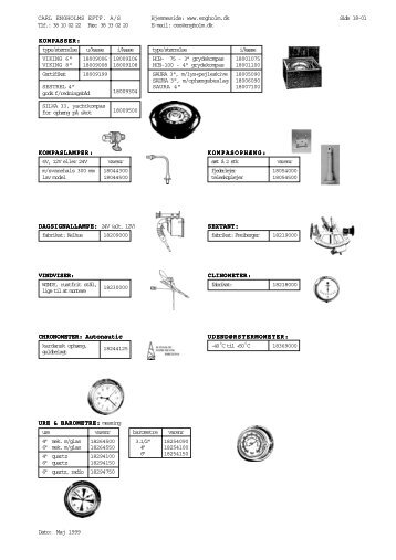 Dato: CARL ENGHOLMS EFTF. A/S Hjemmeside: www.engholm.dk ...