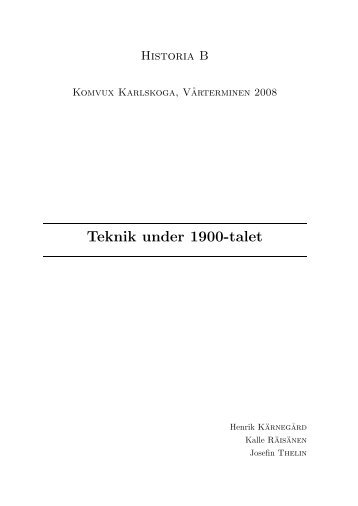 Teknik under 1900-talet - Fivebyfive