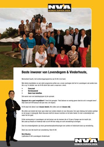 Beste inwoner van Lovendegem & Vinderhoute, - N-VA Lovendegem