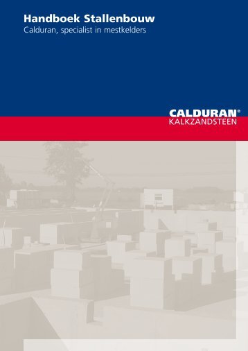 Handboek Stallenbouw - Calduran Kalkzandsteen BV