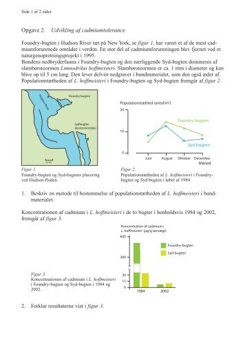 Opgave 2. Udvikling af cadmiumtolerance