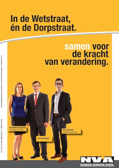 Verkiezingsfolder 3 - N-VA De Pinte