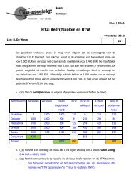 HT2: Bedrijfskolom en BTW (correctiemodel)