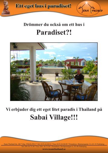 ladda ner prislistan här - Sabai Village