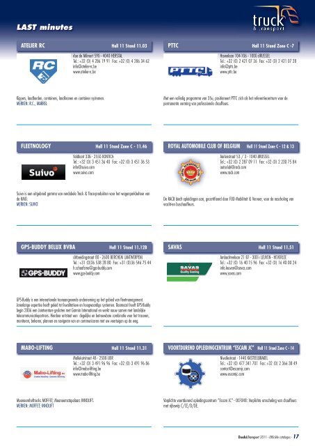 OFFICIE¨LE CATALOGUS - Truck & Transport