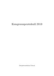 Kongressprotokoll Fastighets 2010 - Fastighetsanställdas Förbund