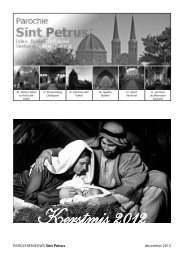 Parochienieuws uitgave Kerstmis 2012 - Parochie Sint Petrus