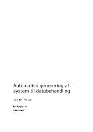 Automatisk generering af system til databehandling