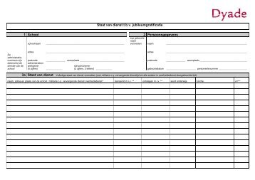 Declaratieformulier jubileumgratificatie - Dyade