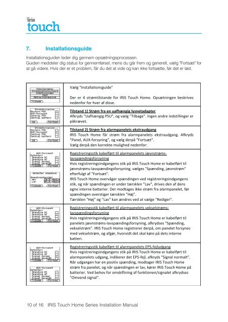 IRIS Touch Home Installation Manual - Chiron Security ...