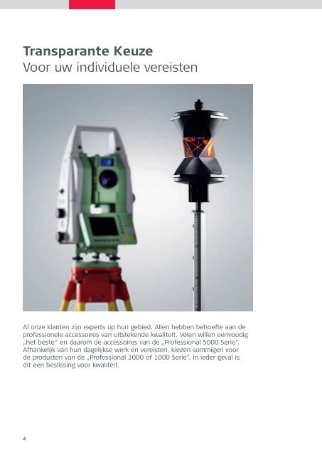 leica geosystems originele accessoires Materiaal maakt het verschil