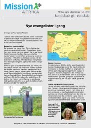 Nye evangelister i gang - Mission Afrika