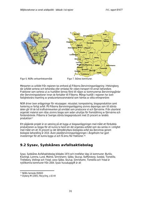 Miljökonsekvenser av svensk avfallspolitik - Sysav