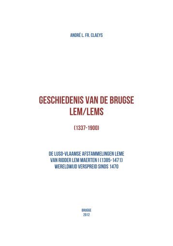Geschiedenis van de Brugse Lem/Lems - Biblioteca Pública e ...