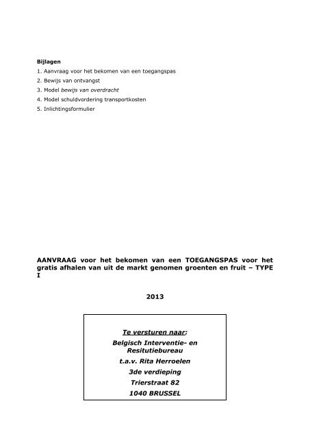 Formulieren - Landbouw en Visserij - Vlaanderen.be