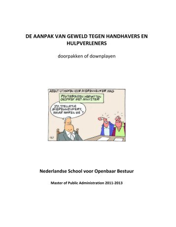 Workshop 11: Rapport NSOB - Politieacademie