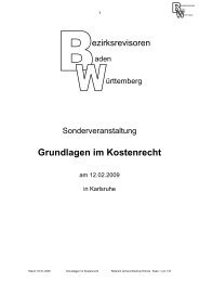 Sonderveranstaltung Grundlagen im Kostenrecht am 12.02.200…