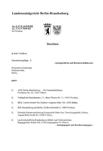Lsg-Unterlassungsbeschluss Urteil Berlin Brandenburg vom ... - BAH