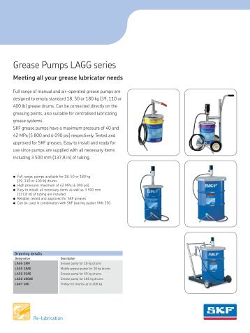 Grease Pumps LAGG series - SKF.com